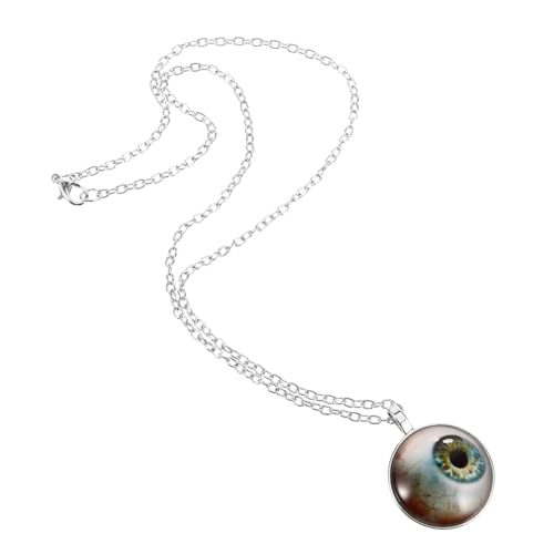 Healvian Augapfel Halskette Mit Glas Anhänger Realistisch Gruseliger Schmuck Für Halloween Horror Partys Männer Accessoires Healvian Augapfel Halskette Mit Glas Anhänger Realistisch Gruseliger Schmuck Für Halloween Horror Partys Männer Accessoires von Healvian