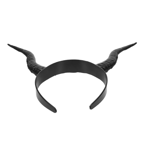 Healvian Realistisches Halloween Teufelshorn Haarreif aus Leichtem Kunststoff Komfortabel für Cosplay Hexen Gothic-kostüme Langlebiges Party-accessoire für Damen und Mädchen von Healvian