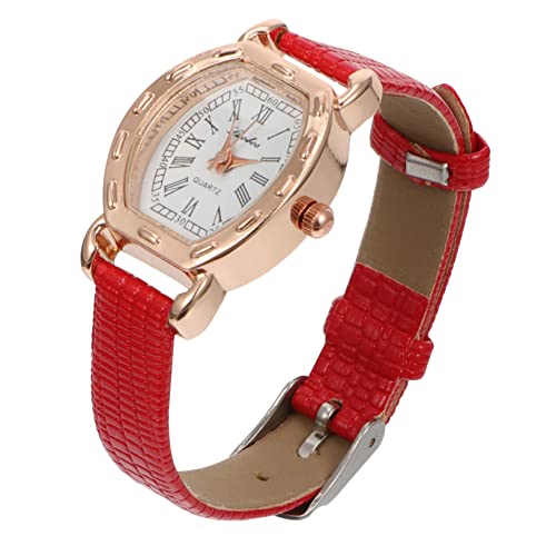 Healvian Damen Armbanduhr Mit Lederarmband Retro Quarz Uhr Für Als Zu Besonderen Anlässen Design Vielseitig Kombinierbar von Healvian