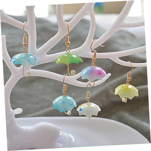 Healvian Regenschirm Ohrringe Damen Cartoon Ohrschmuck Kreative Mini Ohrhänger Bunte Design für Mädchen Freundinnen Party Schmuck von Healvian