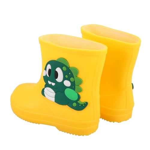 Healvian Regenstiefel PVC Cartoon Motiv Rutschfest Leicht Flexibel Outdoor Gummistiefel Unisex für Regen Alltag von Healvian