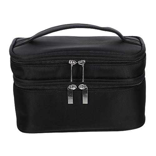 Healvian Reise Kosmetiktasche Multifunktionale Toilettentasche für Damen Tragbar und Leicht für Makeup und Persönliche Pflege Schwarz für Reisen und Freizeitaktivitäten Healvian Reise Kosmetiktasche Multifunktionale Toilettentasche für Damen Tragbar und Leicht für Makeup und Persönliche Pflege Schwarz für Reisen und Freizeitaktivitäten von Healvian