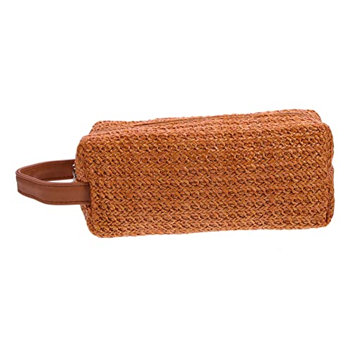 Healvian Reise Kosmetiktasche aus PP Material Große Kapazität Tragbare Aufbewahrung für Damen Multifunktionale Makeup Organizer Tasche Braun von Healvian