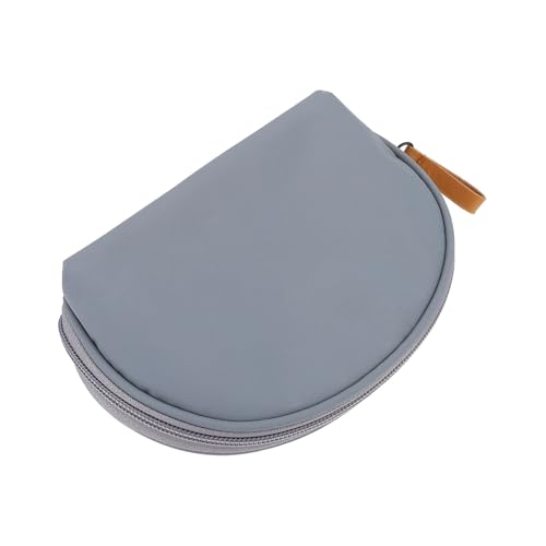 Healvian Reise Kosmetiktasche im Kreativen Design Tragbare Toiletry Pouch für Damen Multifunktionale Make Up Aufbewahrungstasche Tiefer Grauton für Reisen und Alltag von Healvian