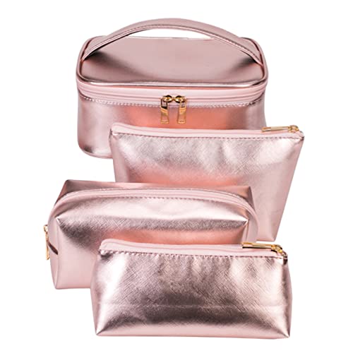 Healvian Reise Kosmetiktaschen Set wasserdichte Make Up Aufbewahrungsbeutel für Toilettenartikel Teiliges Set Perlmutt für Damen und Herren für Reisen und Zuhause von Healvian