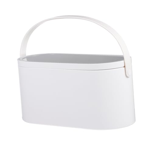 Healvian Kosmetik Organizer mit LED Spiegel Tragbare Make Up Tasche Lichtverstellbarer Kosmetikspiegel für Reisen und Alltag Langlebiges Kunststoffmaterial von Healvian