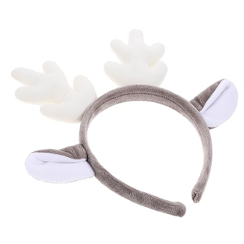 Healvian Rentier Geweih Haarreif Für Weihnachten Niedliches Kopfband Hirschgeweih Und Ohrendesign Perfektes Haarschmuck-accessoire Für Festlichkeiten Und Karneval Für Erwachsene Und Junge m von Healvian