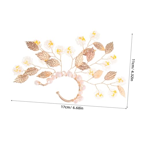 Healvian Retro Damen Ohrclip Design mit Strass Metall Ear Cuff Piercing Verformbar und Langlebig Modischer Ohrschmuck für Alltag Party und Hochzeit Goldfarben von Healvian