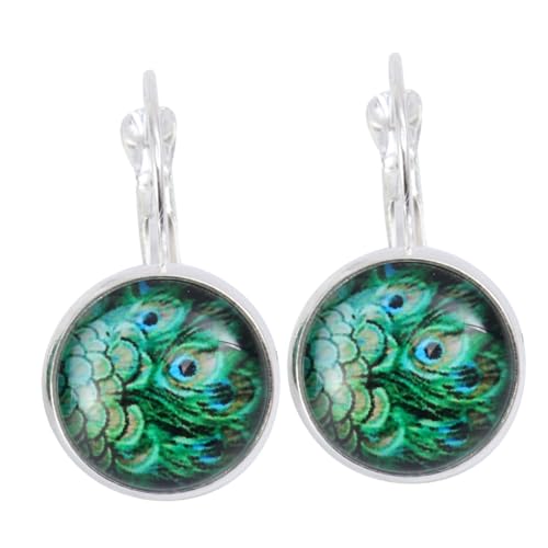 Healvian Retro Damen Ohrringe Silber Design Farbenfrohe Leichte Tropfen Ohrringe aus Langlebiger Legierung und Modisch für Party Reise Alltag Geeignet Angenehmer Hautkontakt von Healvian