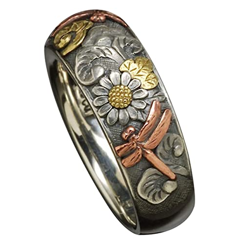 Healvian Retro Geschnitzte Ring Retro -ringe Verstellbare Ringe Für Damen Libellenschmuck Für Damen Mädchen Ringe Fingerring Für Mädchen Kreative Ringe Schmuckring Legierung Healvian Retro Geschnitzte Ring Retro -ringe Verstellbare Ringe Für Damen Libellenschmuck Für Damen Mädchen Ringe Fingerring Für Mädchen Kreative Ringe Schmuckring Legierung von Healvian