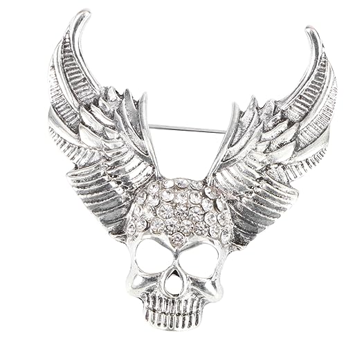 Healvian Retro Halloween Brosche Skelett Anstecknadel Langlebiger Legierung Lustiges Kleidungsornament für Party und Kostüm Vielseitig Tragbar an Taschen Pullovern Jacken und Mänteln von Healvian