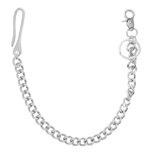 Healvian Retro Hip Hop Hosenkette mit Verschluss aus Langlebigem Metalllegierung Punk Style Jeanskette für Männer und Frauen Vielseitige Dekorative Hose und Taschenkette mit Vintage von Healvian