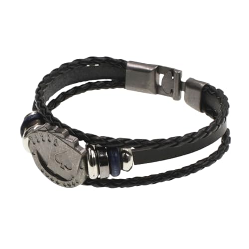 Healvian Retro Lustiges Armband Rindsleder Für Männer Frauen Handgemachtes Poker Mit Persönlichem Touch Für Freunde Familie Healvian Retro Lustiges Armband Rindsleder Für Männer Frauen Handgemachtes Poker Mit Persönlichem Touch Für Freunde Familie von Healvian
