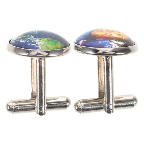 Healvian Retro Manschettenknöpfe Weltkarte Herren Robust für Französische Hemden Business Hochzeit Geschenk Accessoire von Healvian