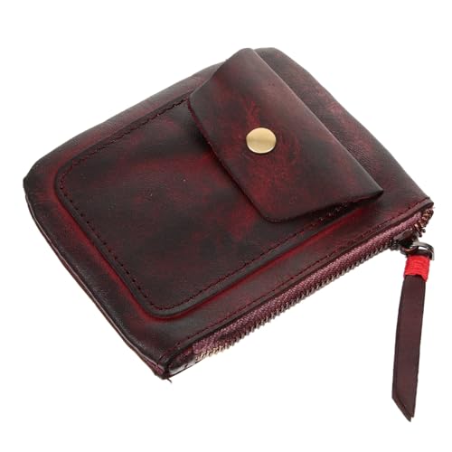 Healvian Retro Münzbörse Pflanzlich Gerbtes Portemonnaie Mini Kleingeldbeutel Small Coin Pouch Vintage Stil Für Alltag Und Reise von Healvian