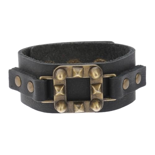 Healvian Retro Punk Armband für Herren Einzigartiger Hautfreundliches Material zu Weihnachten Halloween Geburtstagen Tragbar Chic von Healvian