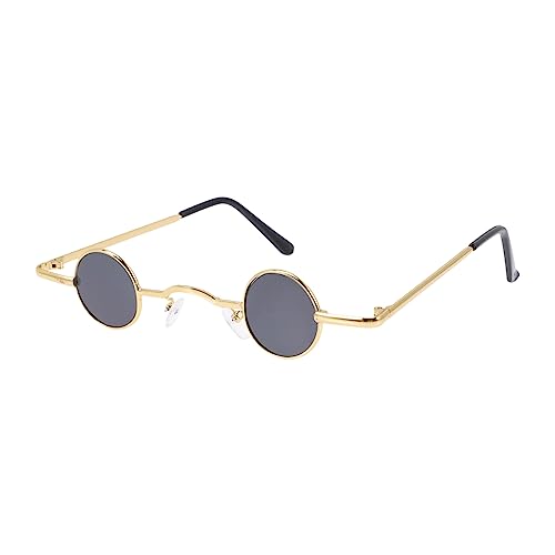 Healvian Retro Punk Sonnenbrille Damen Herren Runde Metallrahmen UV Schutz Vintage Stil Kleine Circle Brille für Alltag Party Strand Healvian Retro Punk Sonnenbrille Damen Herren Runde Metallrahmen UV Schutz Vintage Stil Kleine Circle Brille für Alltag Party Strand von Healvian