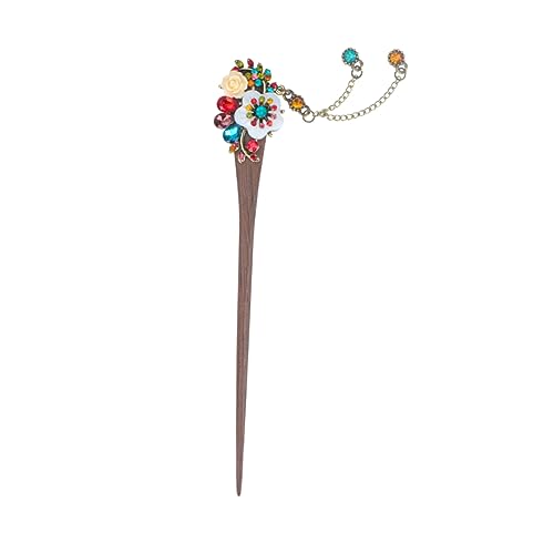 Healvian 1stück Vintage Haarnadel Mit Rosenblüten-design Dekorative Haarnadel Für Hochsteckfrisuren Farbenfrohe Haarschmuck Für Frauen Und Mädchen Für Besondere Anlässe von Healvian