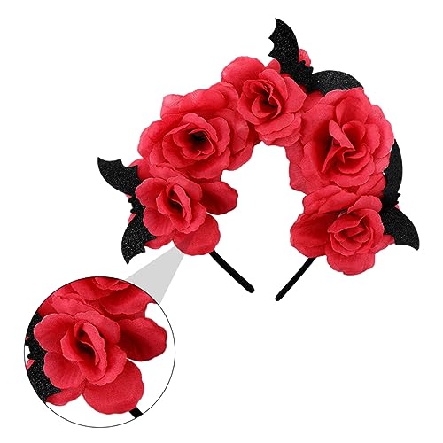 Healvian 1stück Retro Halloween Bat Haarreif Blumenhaarschmuck Für Kostüme Für Halloween-feiern Und Cosplay-events von Healvian