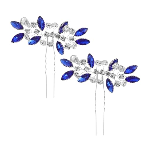 Healvian Retro -Strasshaar Haare Haarschmuck für die Braut mit Strass Haarspangen aus für Frauen Brautschmuck aus Frauen Party Haarschmuck Strass-Haarnadel Metall von Healvian