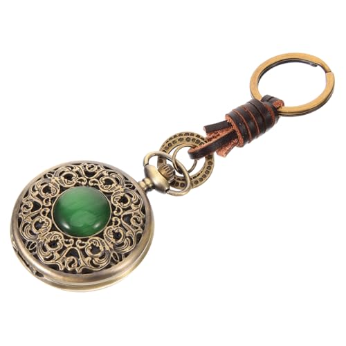 Healvian Vintage Taschenuhr Antike Digitaluhr Metall Mit Kette Für Herren Damen Retro Taschenuhr Schlüsselanhänger Für Geschenke von Healvian