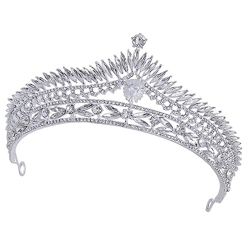 Healvian Rhinestone Brautkrone aus Leichtes Haarschmuck Accessoire für Damen Geeignet für Hochzeit Party und Festliche Anlässe Modisch und Komfortabel zu Tragen von Healvian