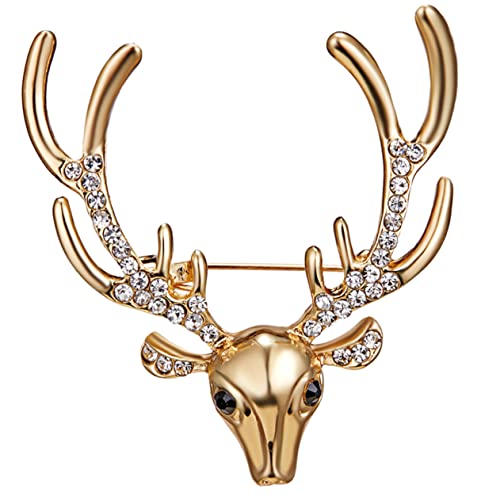 Healvian Rhinestone Brosche Anstecknadel Elegantes Kleidung Accessoire für Damen Herren Festliche Schmuckverzierung Geeignet für Anzüge Cardigans Kleider von Healvian