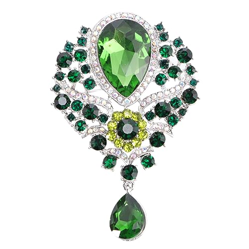 Healvian Rhinestone Brosche Legierung mit Schimmernd Hängend Dekorative Brosche für Kleidung Schals und Taschen B Healvian Rhinestone Brosche Legierung mit Schimmernd Hängend Dekorative Brosche für Kleidung Schals und Taschen B von Healvian
