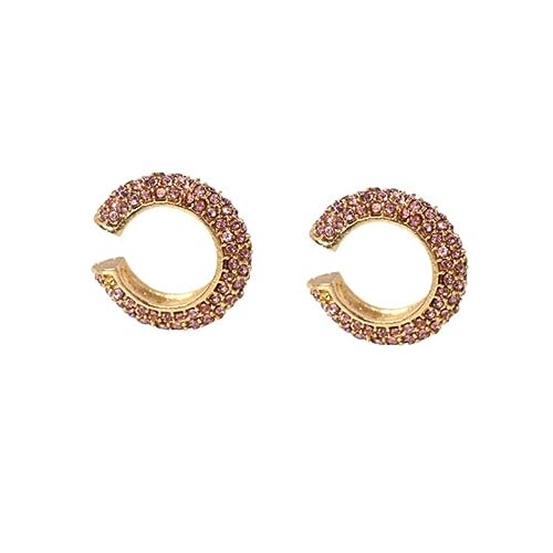 Healvian Rhinestone Ear Clip aus Legiertem Modisch und Elegant C Förmig Rosa Strass Langlebiger Damenschmuck für Alltag und Reisen kein Piercing Erforderlich Healvian Rhinestone Ear Clip aus Legiertem Modisch und Elegant C Förmig Rosa Strass Langlebiger Damenschmuck für Alltag und Reisen kein Piercing Erforderlich von Healvian