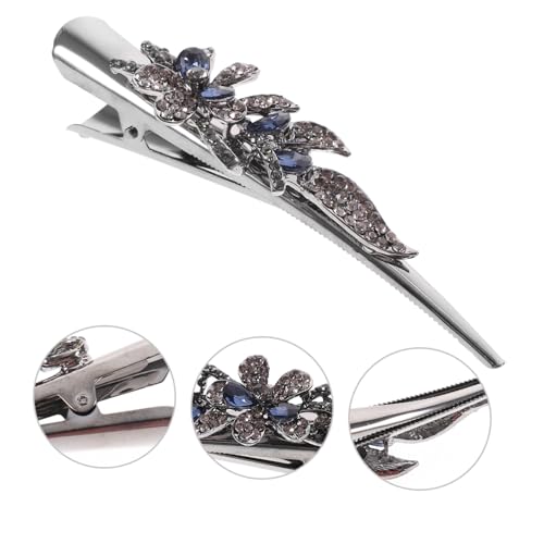 Healvian Rhinestone Haarklammer Retro Metall Haarspange mit Glitzer Damen Haarschmuck für Alltag und Fest Haarschmuck Frauen Haarklammer für Frisuren von Healvian