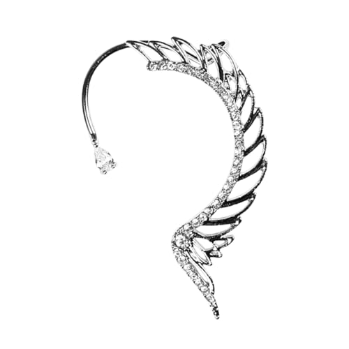 Healvian Rhinestone Ohrclip Piercing Ohrmanschette im Design für Damen Ohrringe für Langlebig Healvian Rhinestone Ohrclip Piercing Ohrmanschette im Design für Damen Ohrringe für Langlebig von Healvian