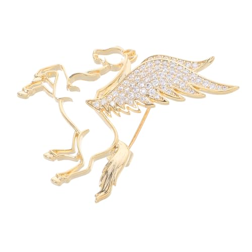 Healvian Rhinestone Pferde Brosche Anstecknadel Elegantes Tier Abzeichen Modische Anzug Accessoires für Damen Herren Schmuck für Jacken Hüte Taschen von Healvian