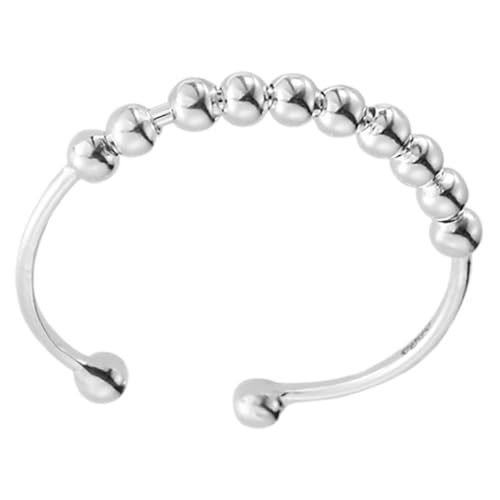 Healvian Ring Perlen Design Offener Verstellbarer Damenring Stil Vielseitig Stapelbar Elegant Für Alltag Und Party von Healvian
