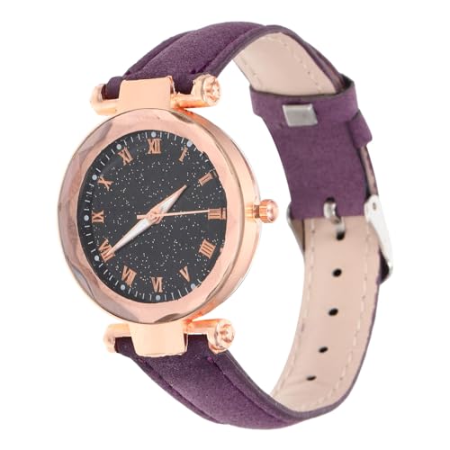 Healvian Römische Zifferblattuhr Freizeituhr für Mädchen Armbanduhr weibliche Uhr Damengürteluhr Frauen beobachten Frauen verstellbare Uhr Mädchen sehen Leder Violett Healvian Römische Zifferblattuhr Freizeituhr für Mädchen Armbanduhr weibliche Uhr Damengürteluhr Frauen beobachten Frauen verstellbare Uhr Mädchen sehen Leder Violett von Healvian