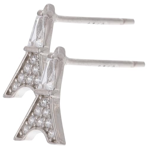 Healvian Romantische Ohrstecker Damen Silber Eiffelturm Design Ohrschmuck Weißgoldfarbend Ohrstecker Modeschmuck für Alltag und Fest Healvian Romantische Ohrstecker Damen Silber Eiffelturm Design Ohrschmuck Weißgoldfarbend Ohrstecker Modeschmuck für Alltag und Fest von Healvian