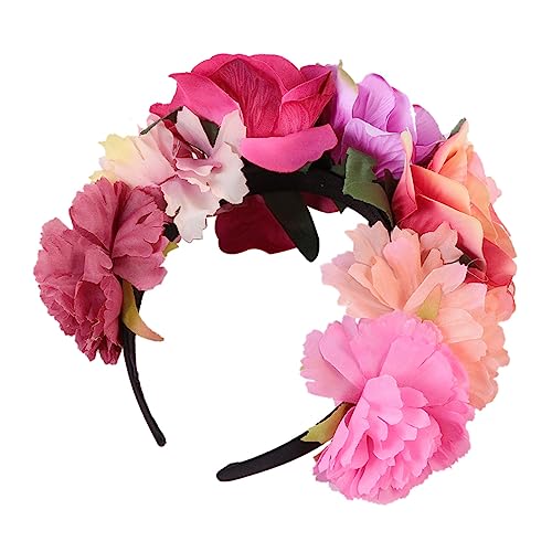 Healvian Rosen Haarschmuck Stirnband Party Halloween Kopfschmuck Festival Blume Realistischer Kranz Rosen Blumenkronen Für Erwachsene Blumenkopfschmuck Gothic Blumen Damen Healvian Rosen Haarschmuck Stirnband Party Halloween Kopfschmuck Festival Blume Realistischer Kranz Rosen Blumenkronen Für Erwachsene Blumenkopfschmuck Gothic Blumen Damen von Healvian