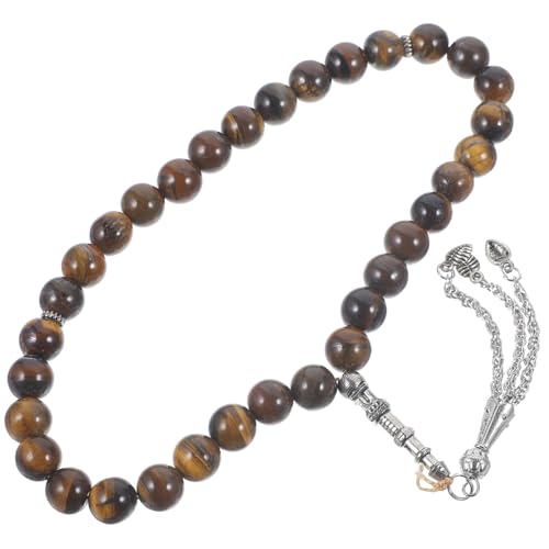 Healvian Rosenkranz Armband Herren Damen Perlen Drachenmuster Naturstein Gebetsperlen Schmuck Modisch Langlebig Vielseitig für Alltag und Fest von Healvian