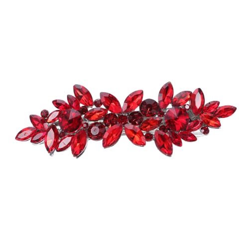Healvian Rote Haarspange für Braut mit Funkelnden Strasssteinen Langlebige Legierung Leichter Sicherer Vintage Haaraccessoire für Frauen und Mädchen bei Hochzeiten Healvian Rote Haarspange für Braut mit Funkelnden Strasssteinen Langlebige Legierung Leichter Sicherer Vintage Haaraccessoire für Frauen und Mädchen bei Hochzeiten von Healvian