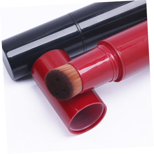 Healvian Roter Multifunktionaler Foundation pinsel Flüssiges Make up Dichtes Rayon material Leichter Kunststoffgriff Tragbar Sanfte Grundierung für Damen Kosmetik Zubehör von Healvian