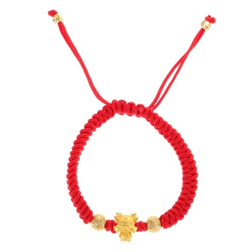 Healvian Rotes Drachen Armband Geflochten Schutz Armband Schmuck Traditionell Feng Shui Glücksbringer für Damen und Herren Couples Festival von Healvian