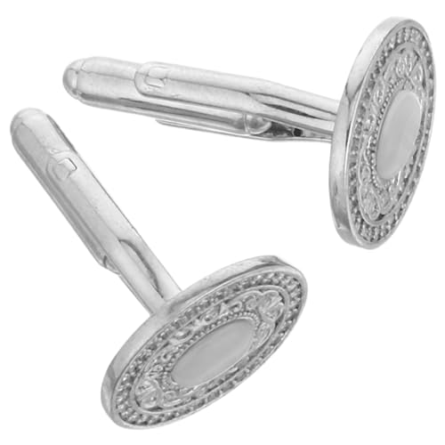 Healvian Runde Manschettenknöpfe mit Steinbesatz Langlebig und Glänzend Komfortabel Geformt Modisches Design für Herren Business Abendhemden Stilvolle Accessoires für Formelle Anlässe von Healvian