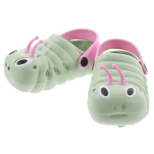 Healvian Sandalen Grün Innenlänge Rutschfeste Cartoon Strand Badeschuhe Sommer Slipper für Jungen Mädchen Leichte Hausschuhe von Healvian