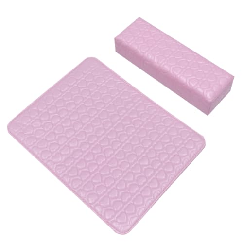 Healvian Satz Handkissen Nail Art Pad aus Leder Nail Art Handauflage Nagelzubehör handgelenkstütze Handgelenkkissen Nagelstudio-Kissen abnehmbar handhaben Handgelenkauflage von Healvian