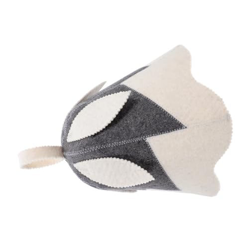 Healvian Saunahut Filz mit Kreativem Blattmuster für Damen und Herren Weiche Saugfähige Sauna Mütze für Dampfbad Spa und Heimsauna Leicht Bequem und Vielseitig Einsetzbar von Healvian