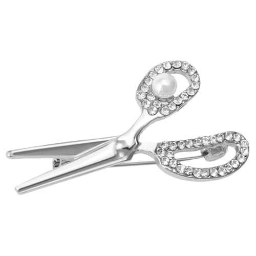Healvian Scherenbrosche Kleidernadeln Blaue Broschen Strass Brosche Clip Damen Große Brosche Kostümbrosche Für Herren Anzug Name Strass Corsage Kleidungsbrosche Rucksack von Healvian