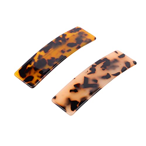 Healvian 2stücke Große Metall Haarspangen Automatische Clip Haarspangen Für Frauen Damen Einfach Zu Verwenden Mit Essigsäureplatte Für Dicke Haare Frisuren von Healvian