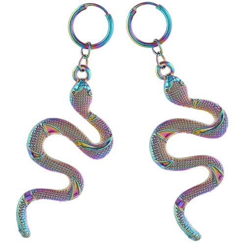 Healvian Schlangenformige Tropfenohrringe Aus Baumelnde Ohrhänger Mit Schmucksteinen Lange Elegante Ohrringe Für Damen Ohrschmuck von Healvian