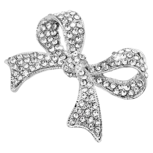 Healvian Funkelnde Strass Schleifenbrosche für Damen Vintage Brosche Legierung Hochzeitskleid Applikation Design Robuste Konstruktion Healvian Funkelnde Strass Schleifenbrosche für Damen Vintage Brosche Legierung Hochzeitskleid Applikation Design Robuste Konstruktion von Healvian