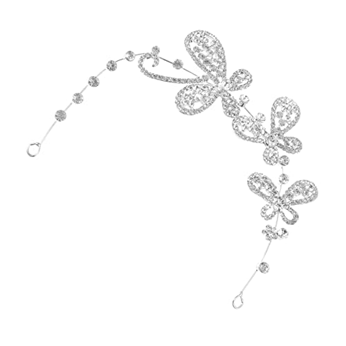 Healvian Rhinestone Haarband Mit Schmetterlingsdesign Elegantes Haarschmuck Für Hochzeiten Und Besondere Anlässe Langlebig Und Hautfreundlich Für Frauen Und Mädchen von Healvian