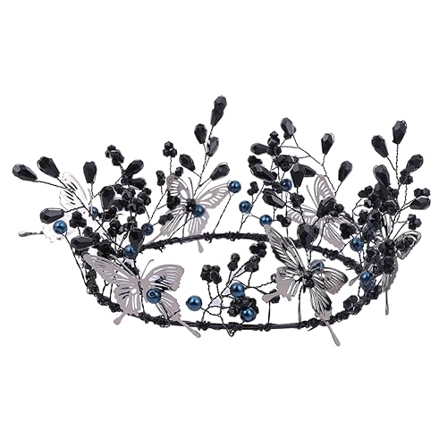 Healvian Schmetterlinge Haarreif Krone Kopfschmuck Hochzeit Braut Ornament Haarschmuck Frauen Haar Schwarz Healvian Schmetterlinge Haarreif Krone Kopfschmuck Hochzeit Braut Ornament Haarschmuck Frauen Haar Schwarz von Healvian